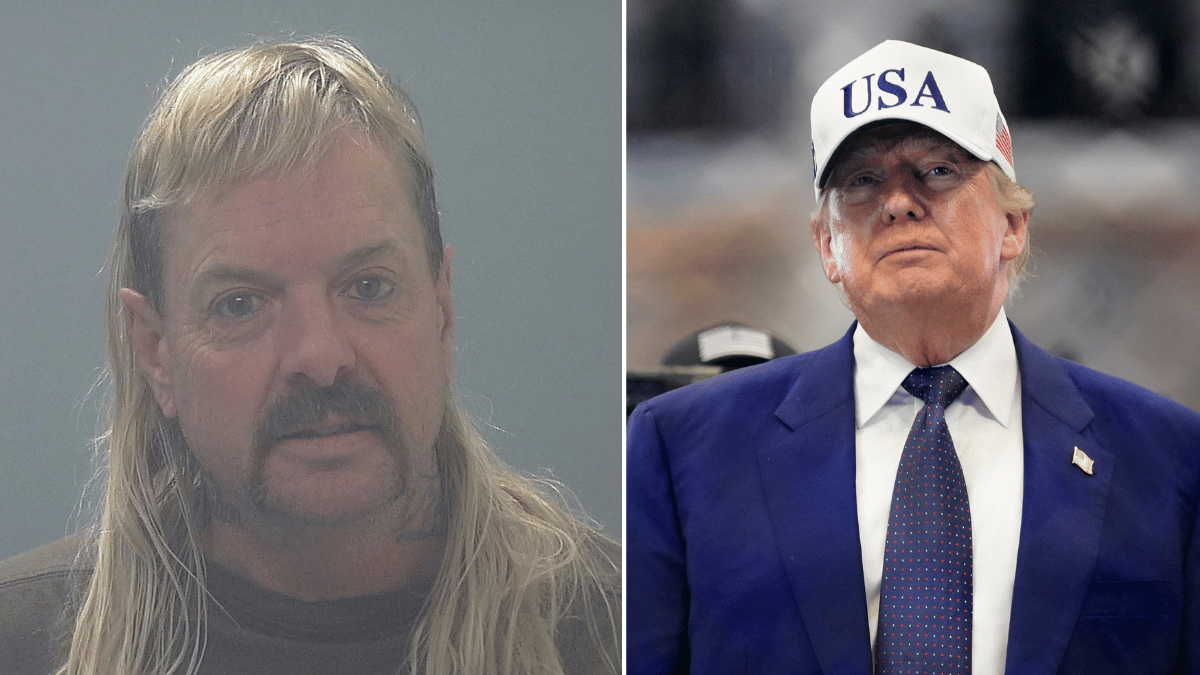 Photo of Joe Exotic, Donald Trump