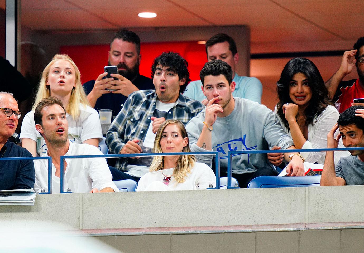 US Open Celebrities Priyanka Chopra Nick Jonas