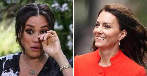 Composite photo of Meghan Markle and Kate Middleton.