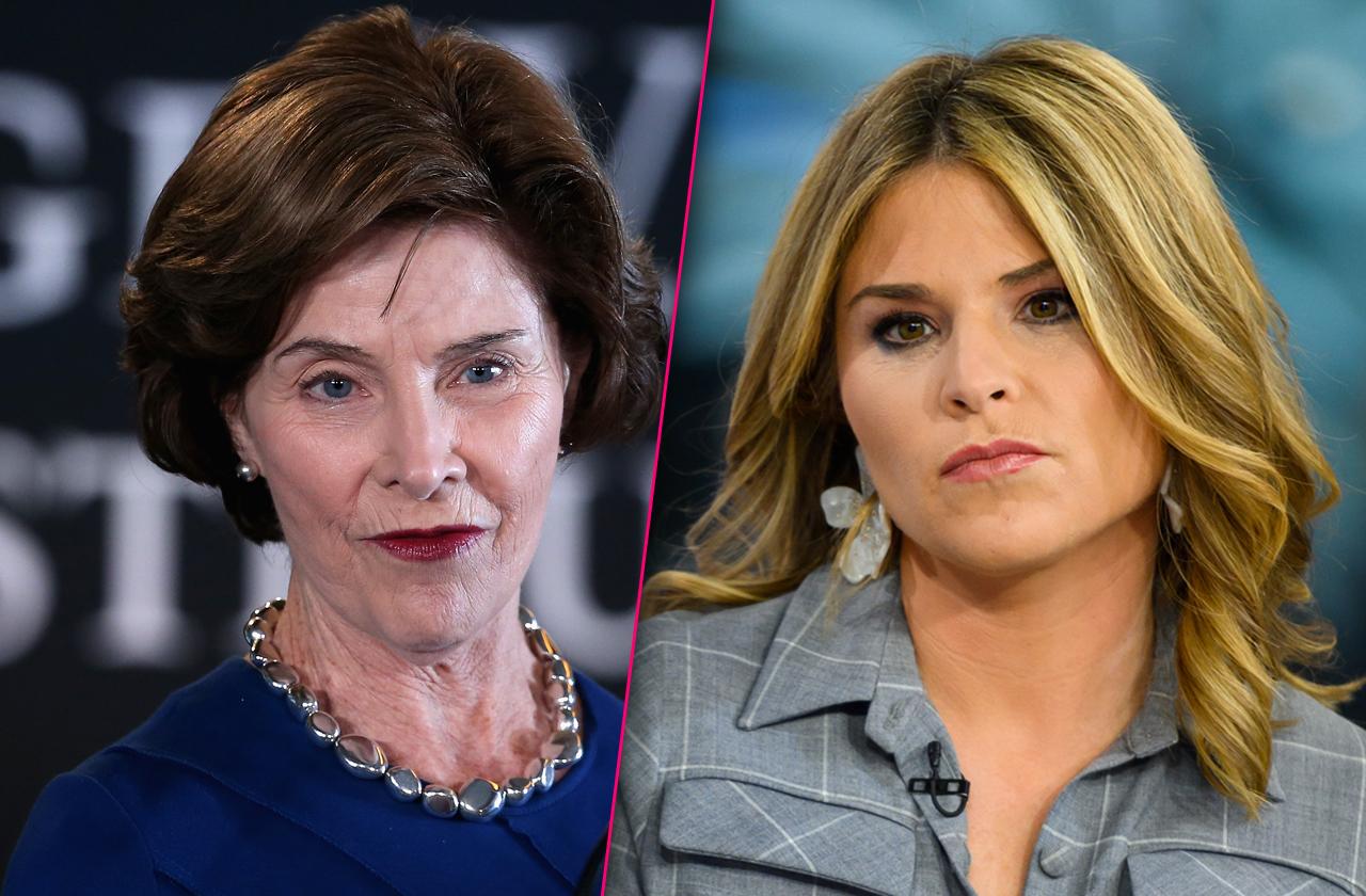 Former First Lady laura bush Not Fan daughter jenna Today Show Drinking