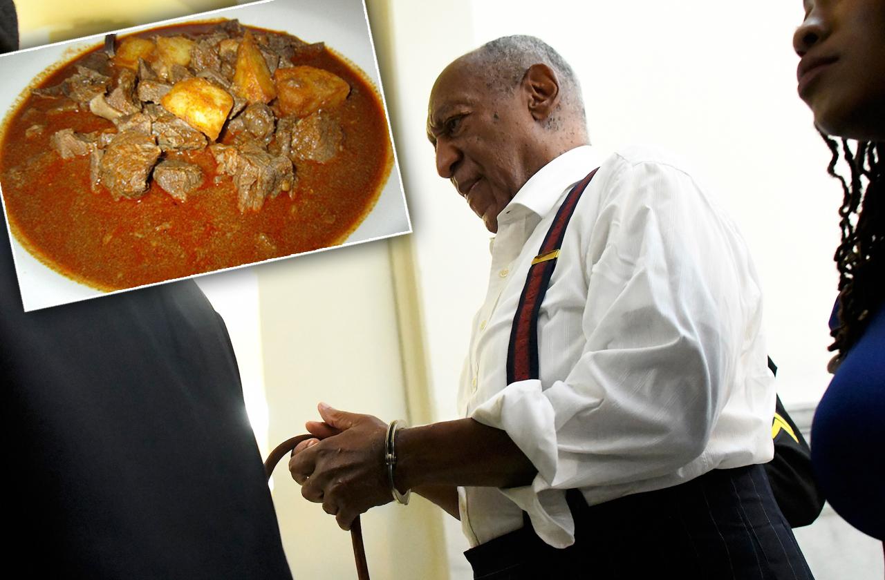 //bill cosby prison meal first night behind bars no bail pp