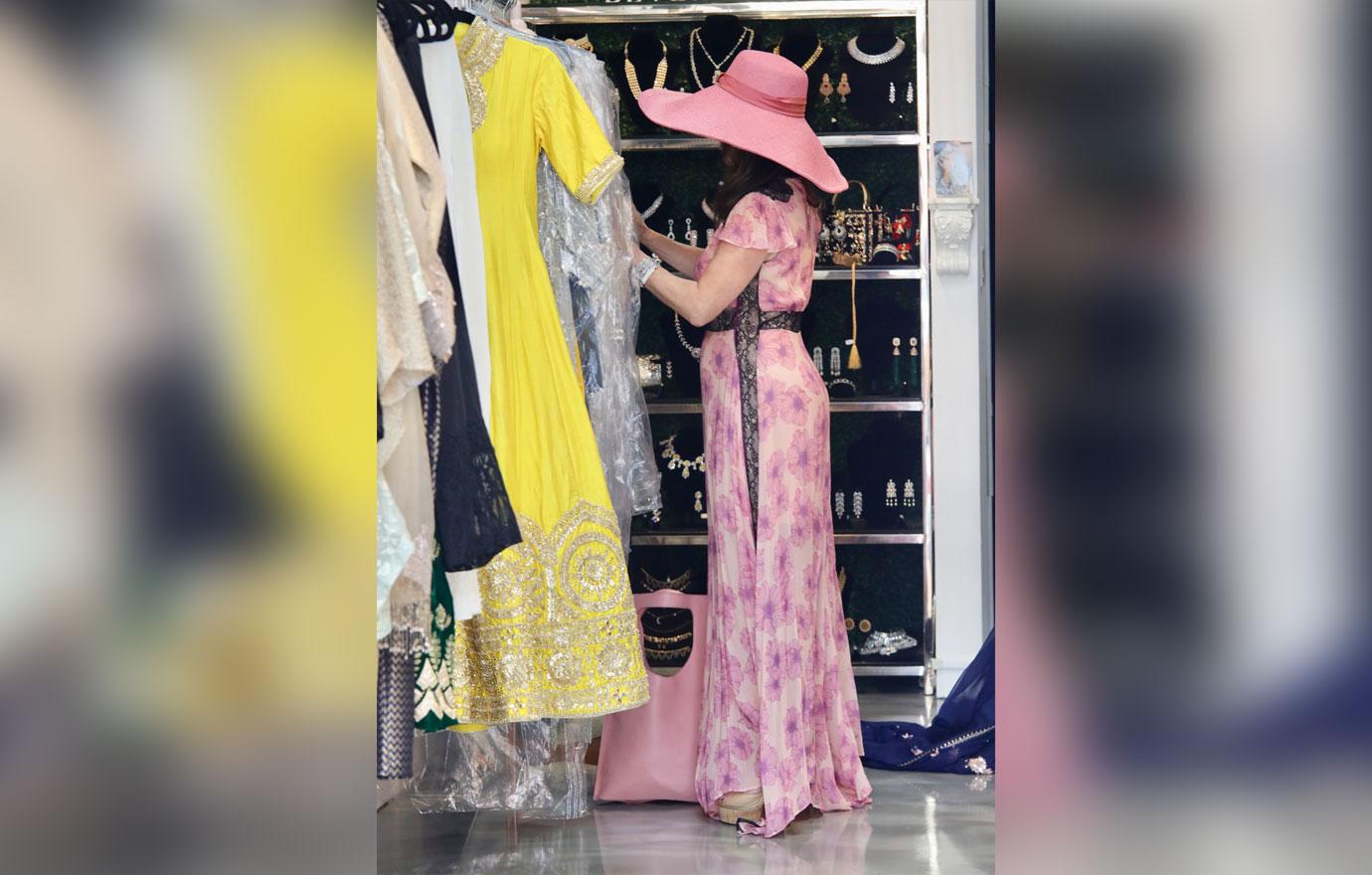 Lisa Vanderpump Models Sarong