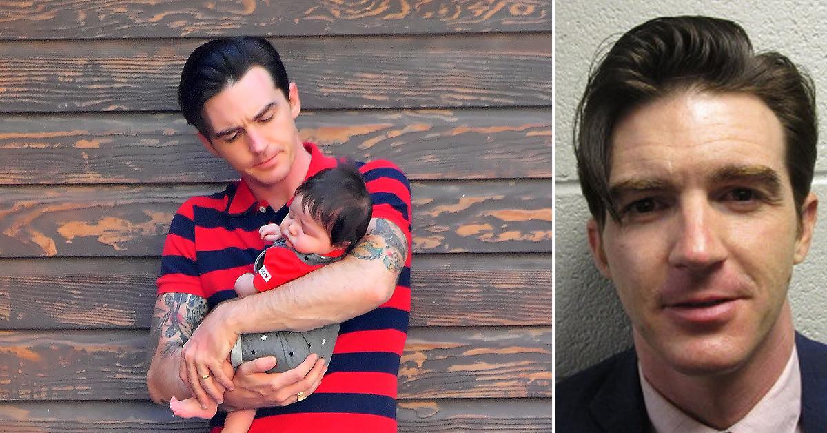 drake bell holds baby disneyland first public appearance photos pleads guilty child endangerment