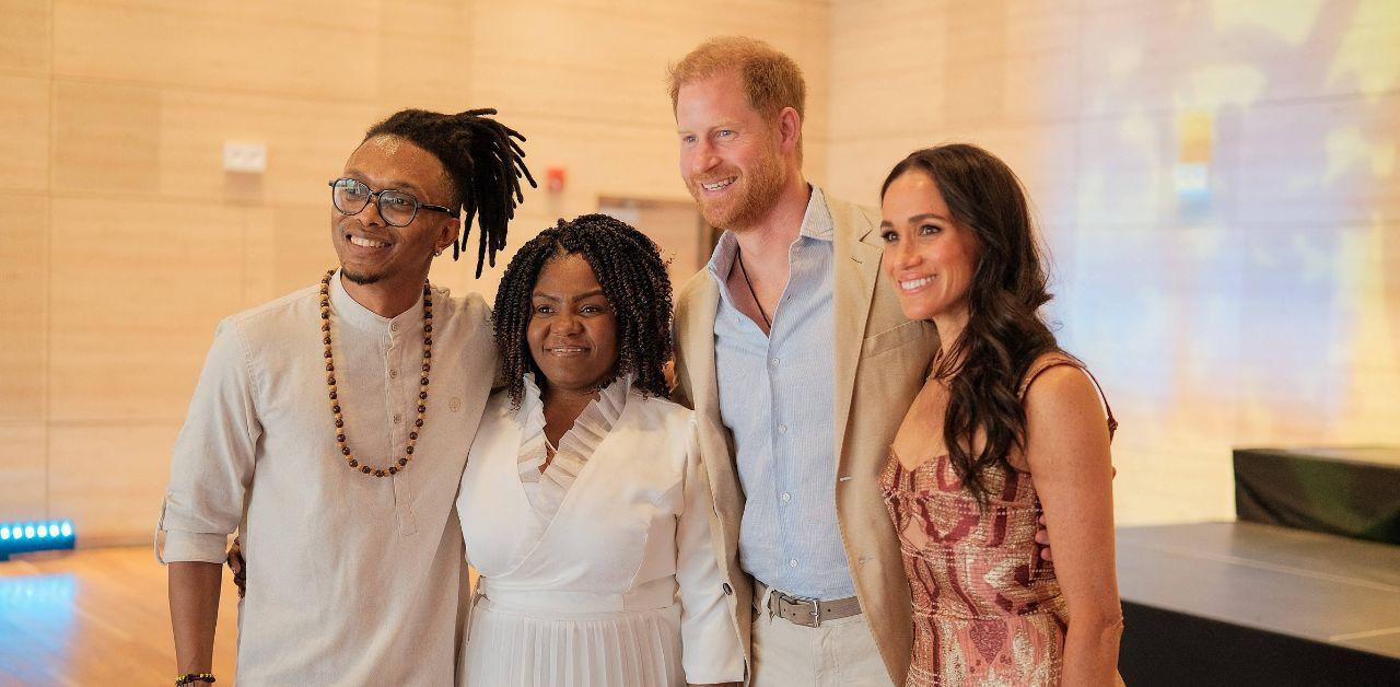 meghan markle prince harrys one reason traveling colombia self promotion