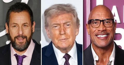 Picture of Adam Sandler, Donald Trump and Dwayne Johnson