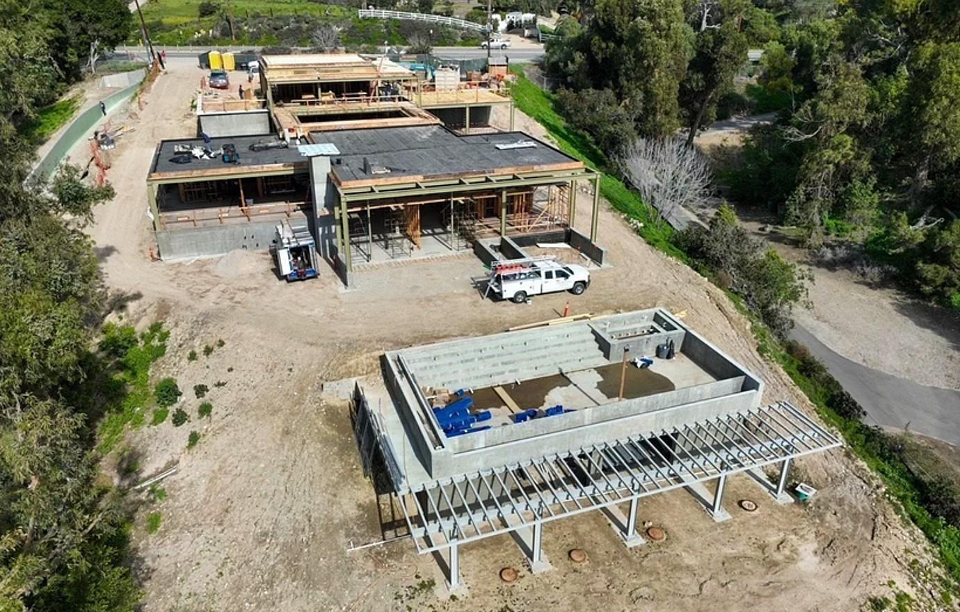 DiCaprio's new home is taking shape.