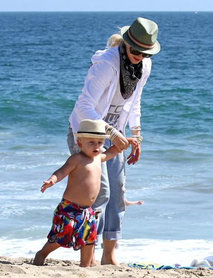 Gwen Stefani Spends Time With Her Beach Boys