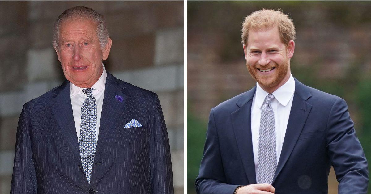 Photo of Prince Harry and King Charles
