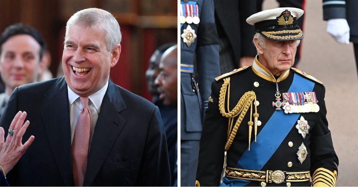 Photo of Prince Andrew and King Charles