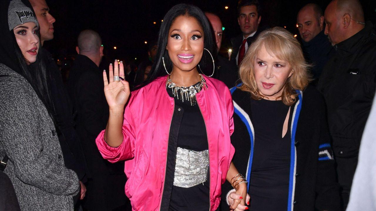 Nicki at H&M show in Paris