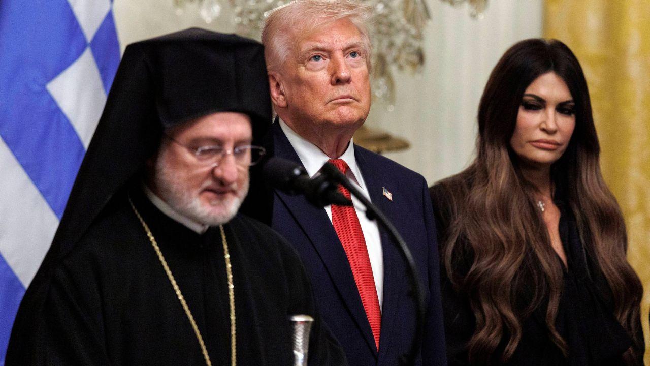 Photo of Donald Trump, Kimberly Guilfoyle.