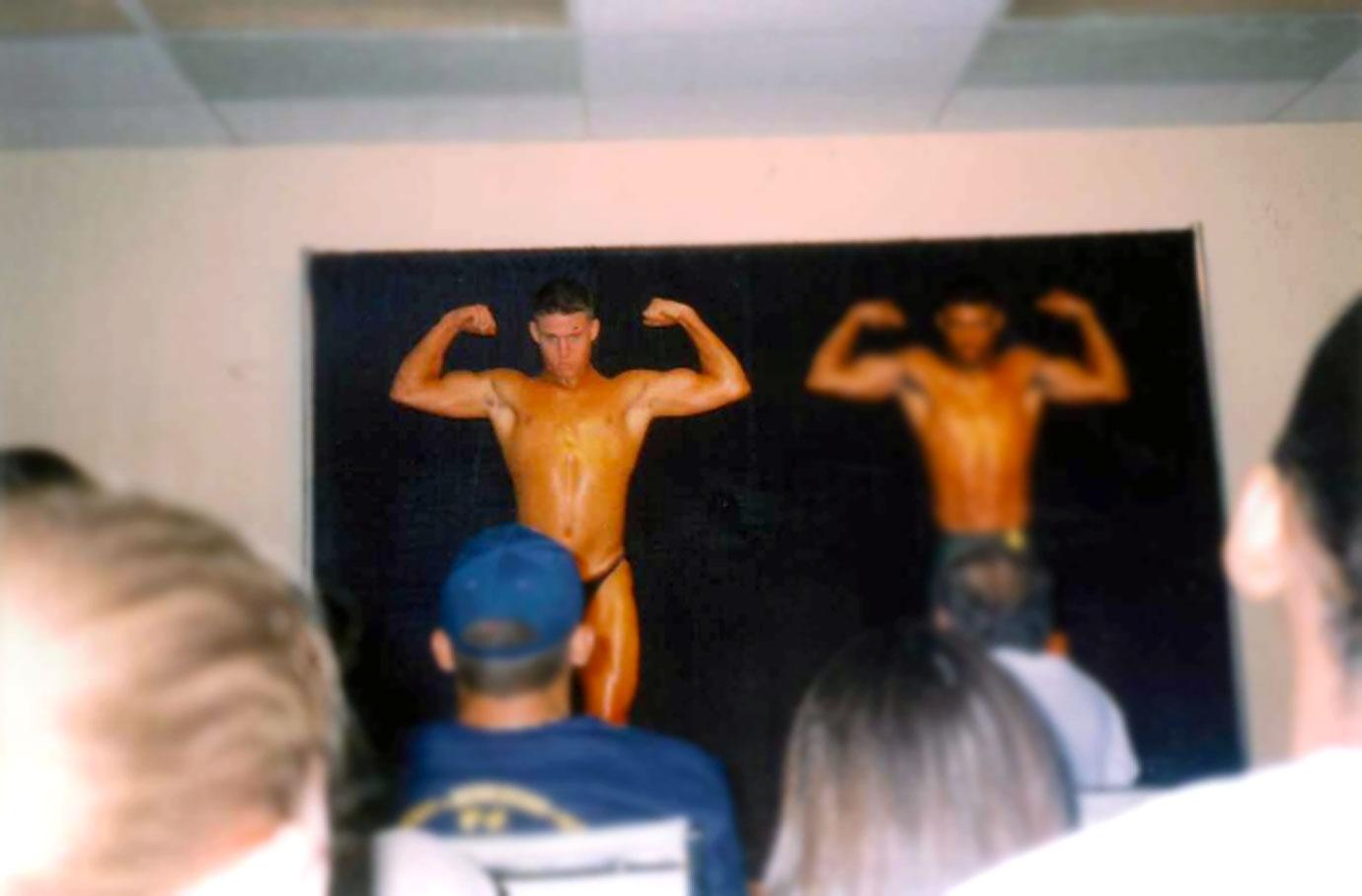 //Channing Tatum Strips High School Body Building Contest Photos Exposed