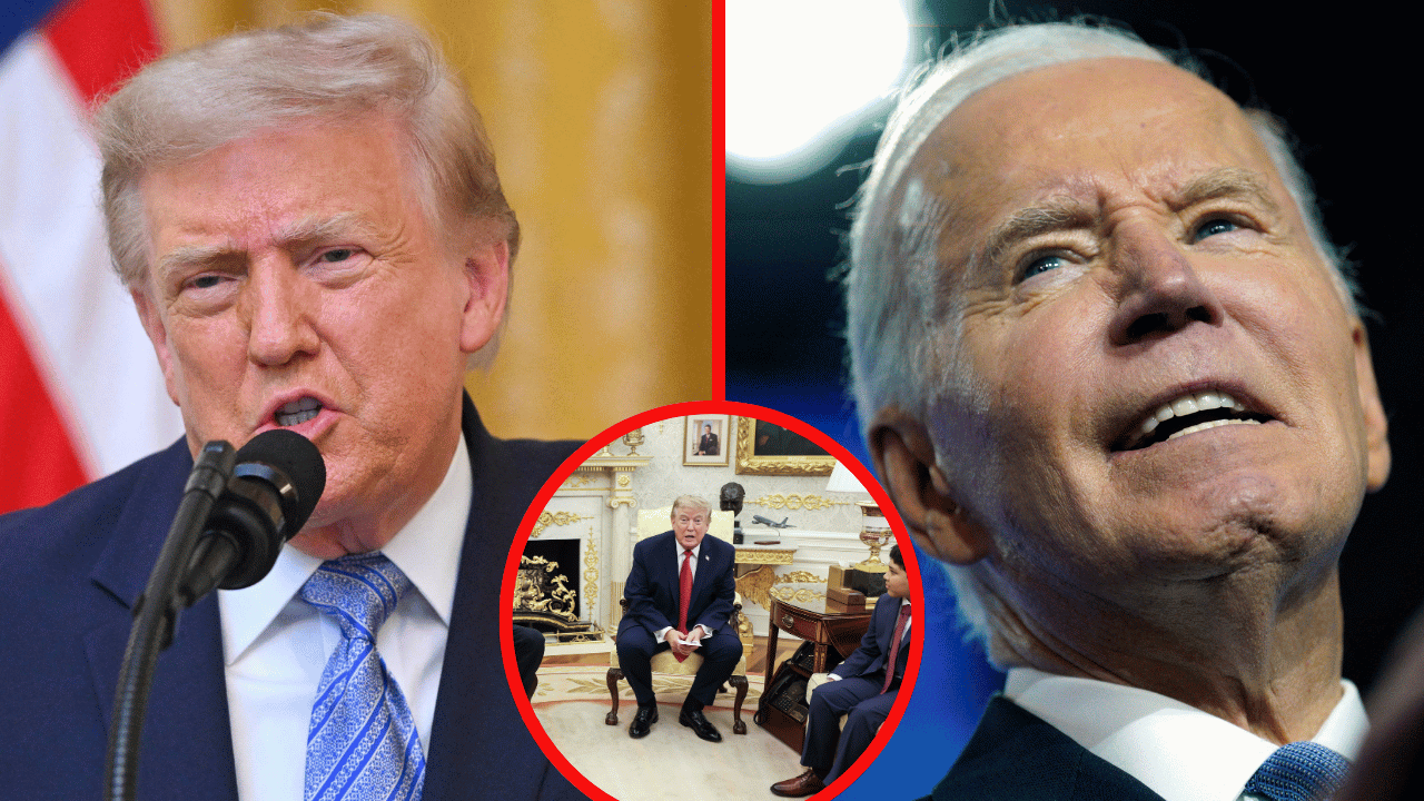 Photo of Donald Trump, Joe Biden