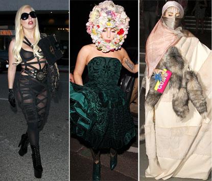 //lady gaga worst wackiest dressed of the year