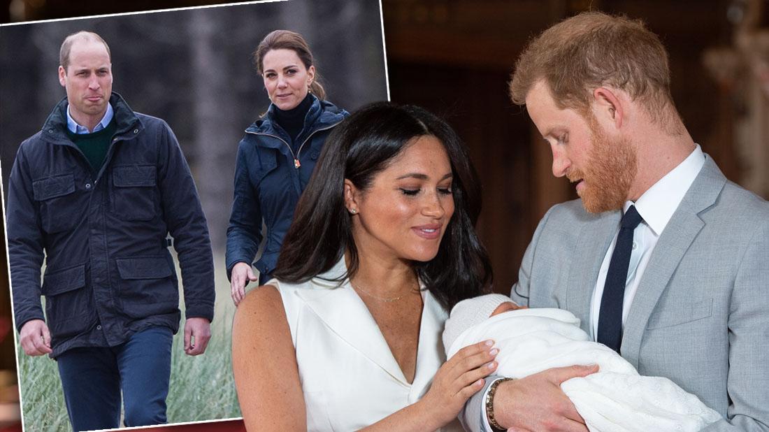 Kate & Prince William Haven’t Met Archie Amid Meghan & Harry Feud