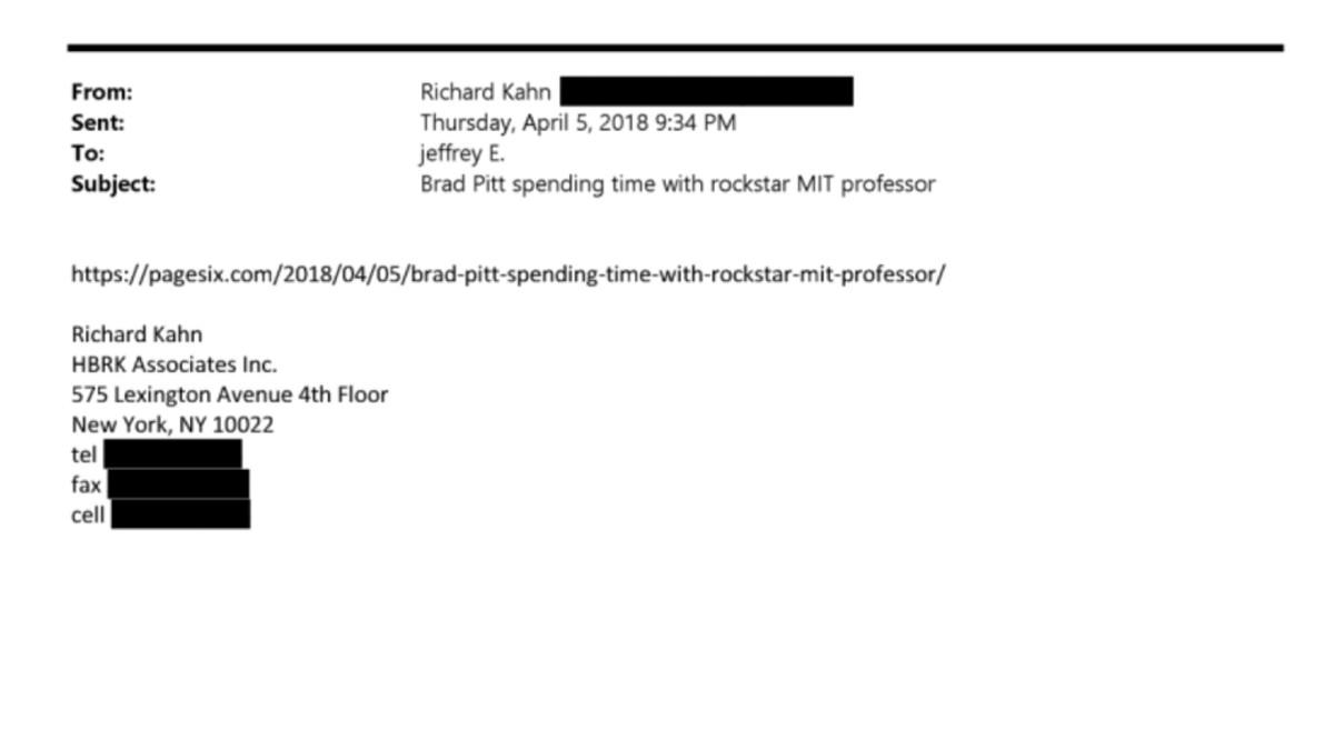 Photo of the email
