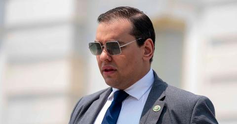 george santos lipstick wig drag queen persona kitara ravache cameo