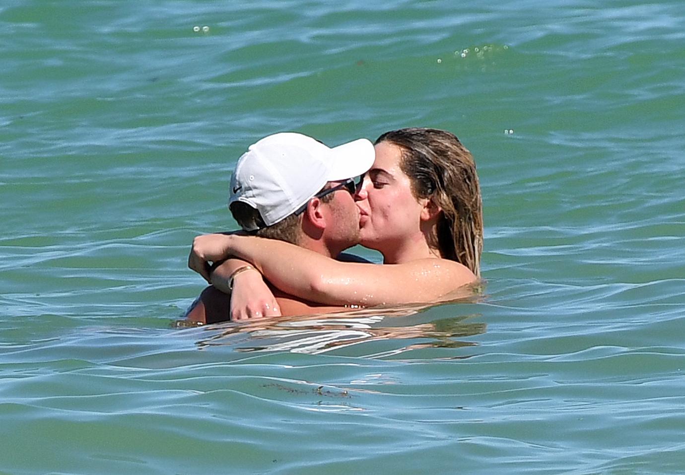 Brielle Biermann Bikini Body Kisses Boyfriend