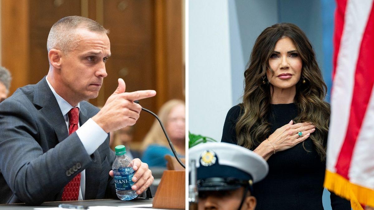 Photo of Corey Lewandowski, Kristi Noem 