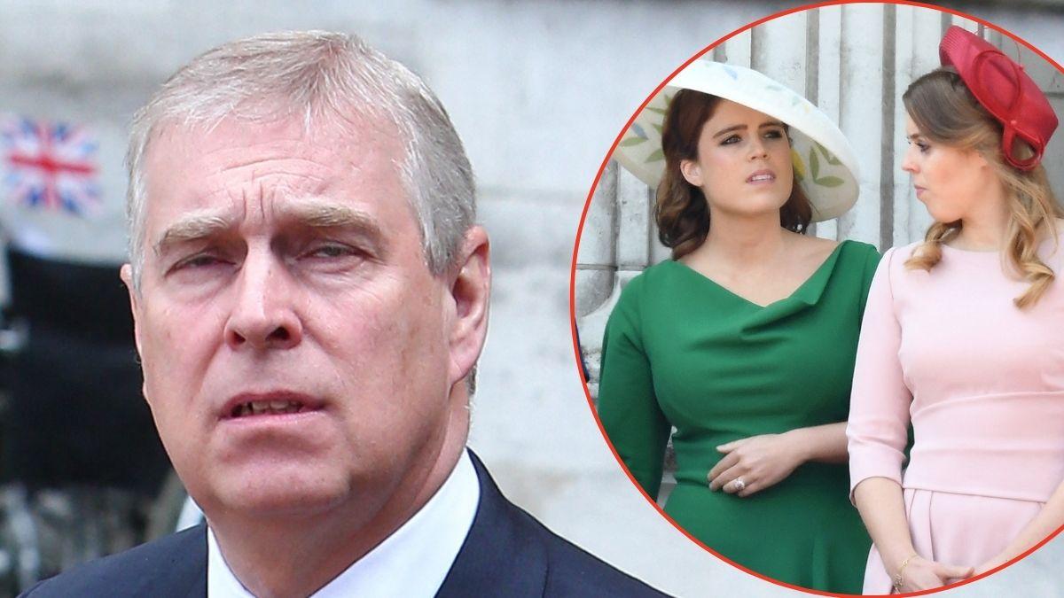 picture of Andrew Windsor, Princess Beatrice and Princess Eugenie