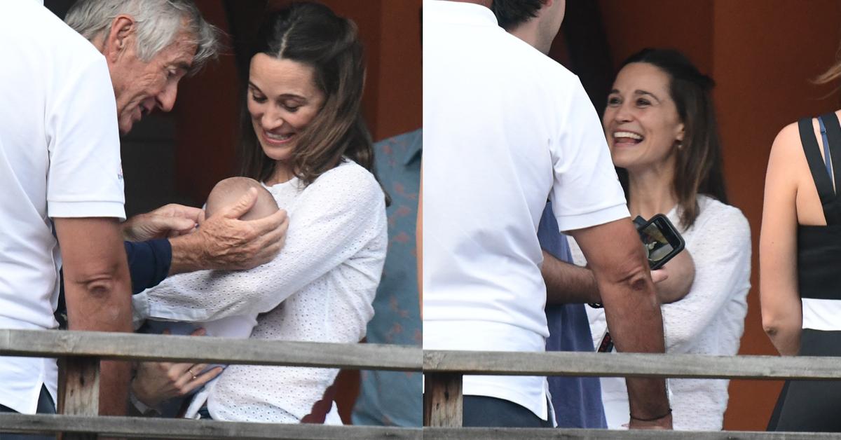 Pippa Middleton Shows Off New Baby Arthur In St Barths(02)