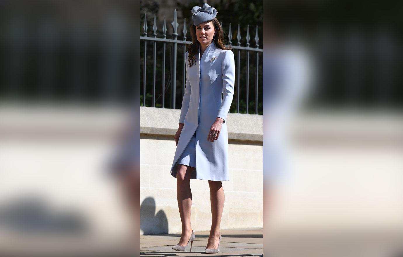 Kate Middleton Attends Easter Services Amid Meghan Baby Watch