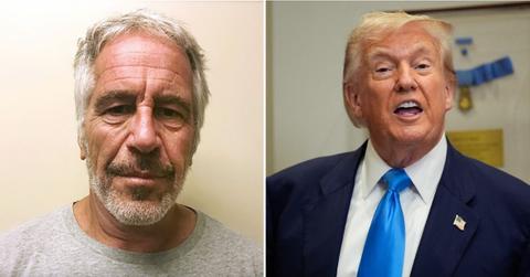 Photo of Jeffrey Epstein, Donald Trump