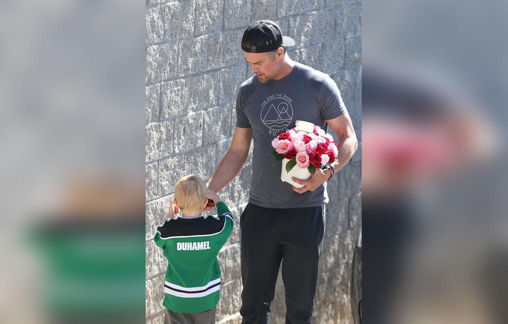 Josh Duhamel Brings Fergie Flowers After National Anthem Crisis