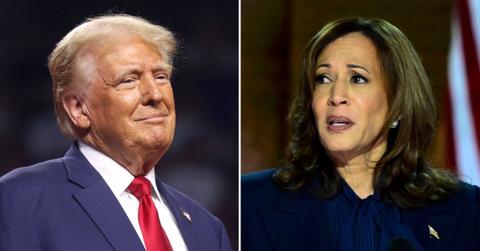 Composite photo of Donald Trump, Kamala Harris