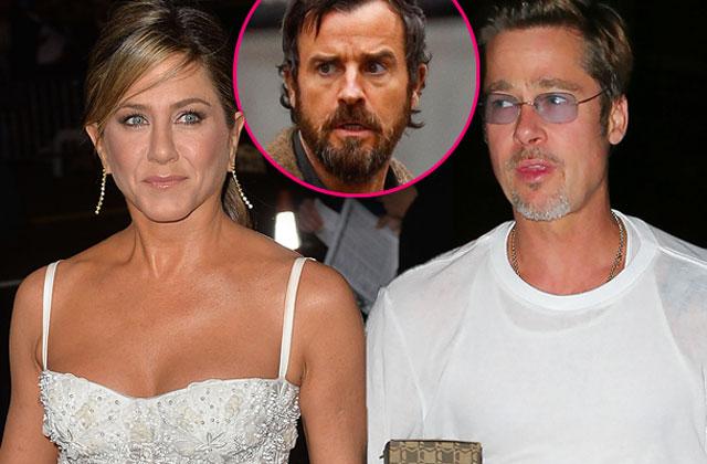 Brad Pitt & Jennifer Aniston Hotel Meeting