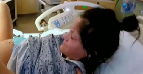 //jenelle evans gives birth pp