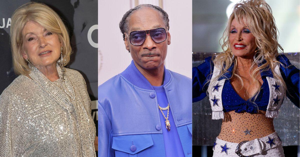 Photo of Martha Stewart, Snoop Dogg, Dolly Parton