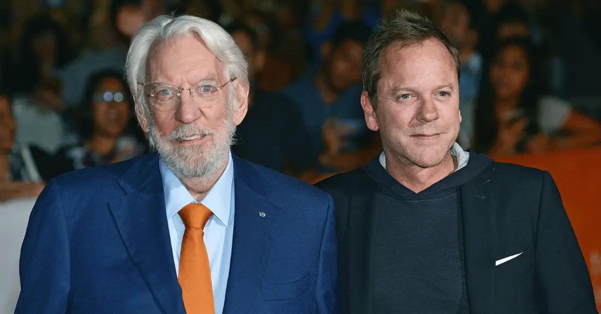 Composite photo of Donald Sutherland and son Kiefer Sutherland.