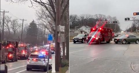 Composite photo of scene outside Abundant Life Christian School.