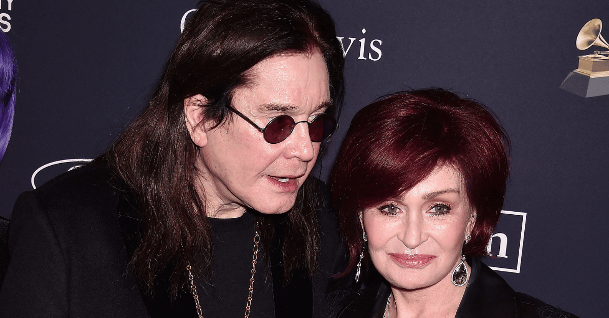 Composite photo of singer Ozzy Osbourne and wife Sharon Osbourne.