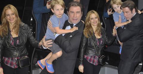 John Travolta Kelly Preston NYC David Letterman Photos