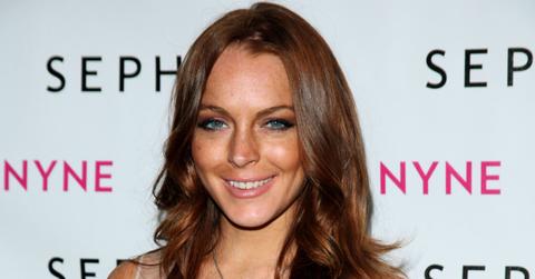 Lindsay Lohan looking too tan