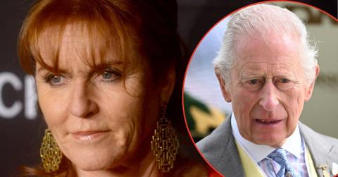 Split photo of Sarah Ferguson and King Charles