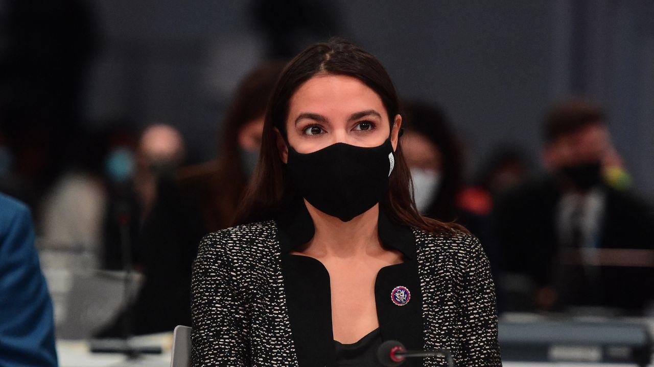 image of Alexandria Ocasio-Cortez and Riley Roberts got engaged in 2022.