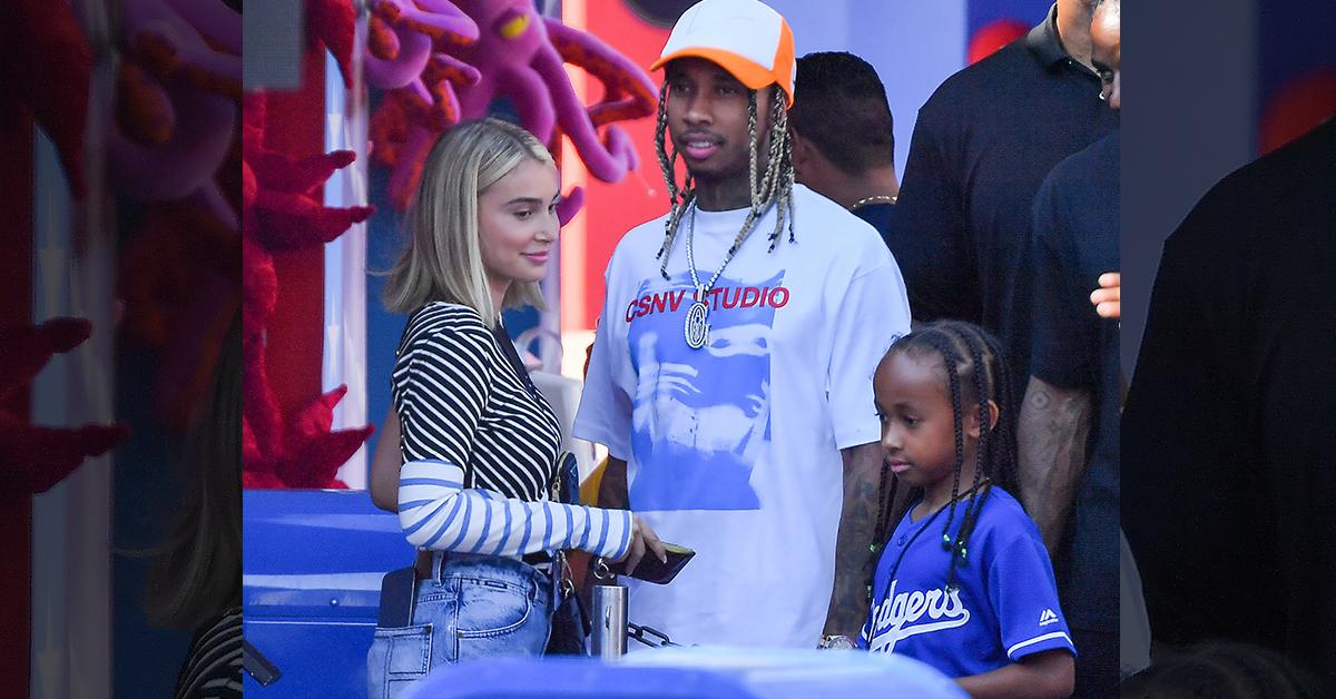 tyga camaryn swanson disneyland domestic violence arrest black eye