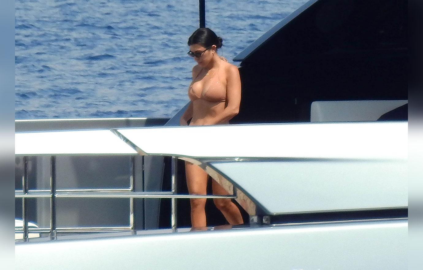 Kourtney Kardashian On Yacht For Daughter Penelope's Birthday