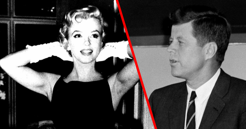 Marilyn Monroe allegedly became pregnant with John F. Kennedy's child during their scandalous affair.