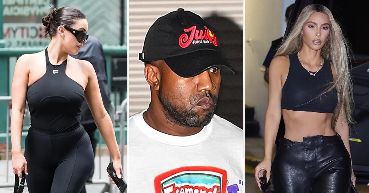 Kim Kardashian shows off fit figure in SKIMS outfit as star is 'conflicted'  about divorce from cheating Kanye West