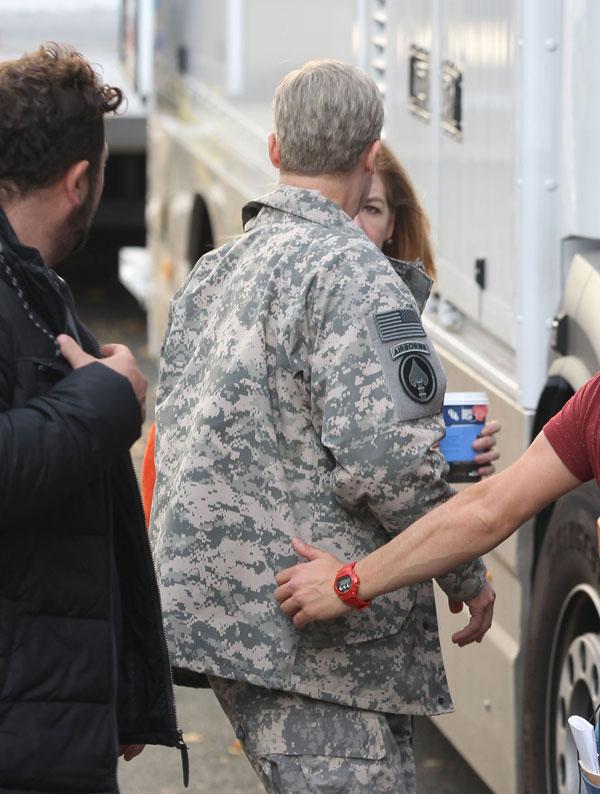 Brad Pitt Grey Hair Photos Set War Machine Movie