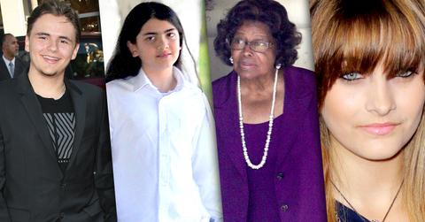 //paris jackson katherine prince blanket not estranged grandmother siblings pp sl