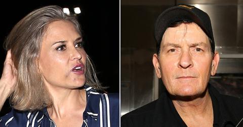 Split photo of Brooke Mueller, Charlie Sheen