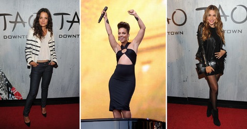 //katie holmes alicia keys swizz beatz sofia vergara tao downtown opening