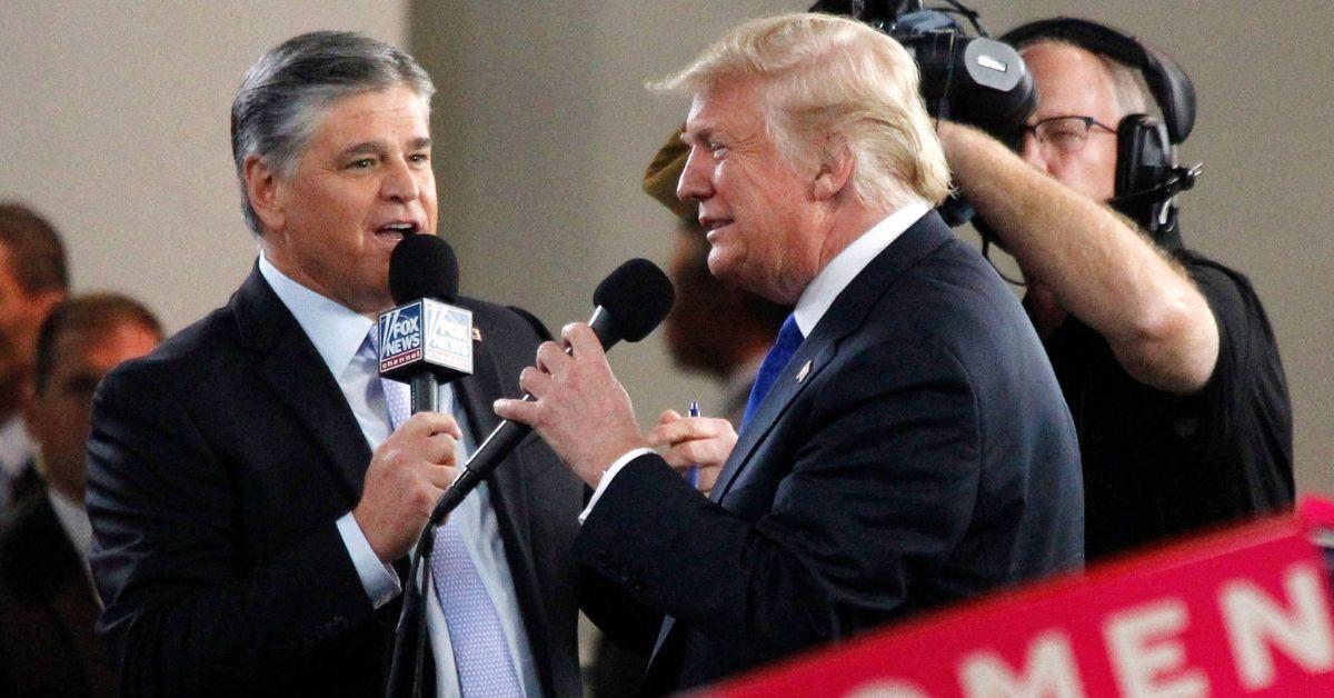 Photo of Sean Hannity and Donald Trump