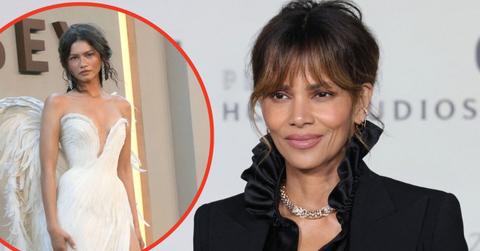 Split photos of Halle Berry and Zendaya