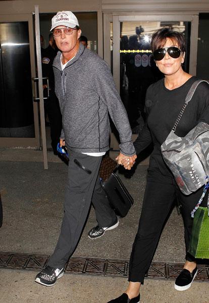 //kris and bruce jenner hold hands